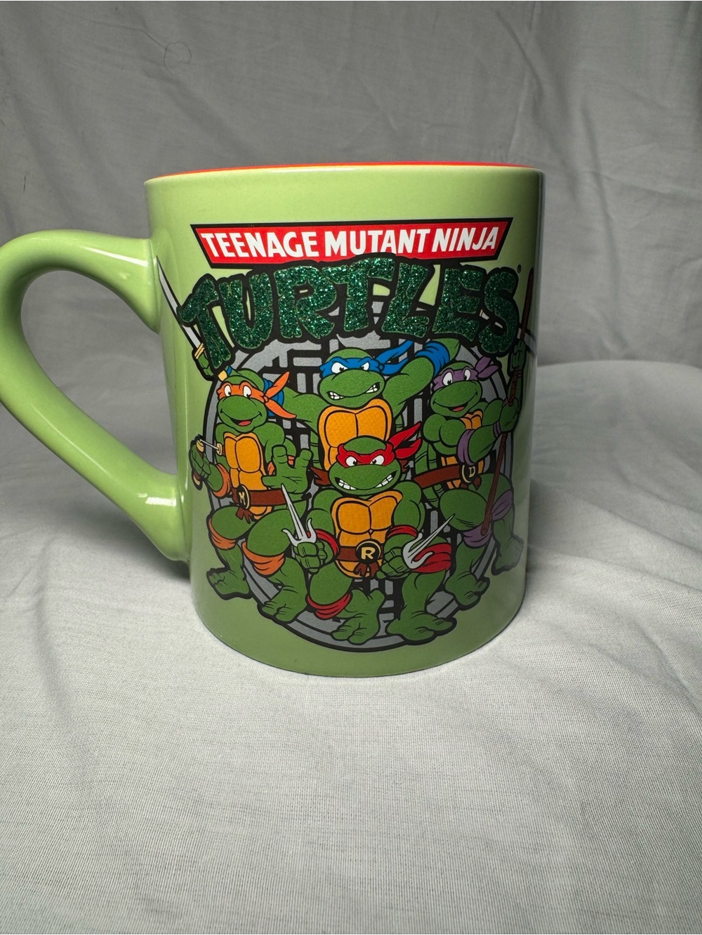 Teenage Mutant Ninja Turtles TMNT 2015 Glitter 14 Oz Ceramic Mug